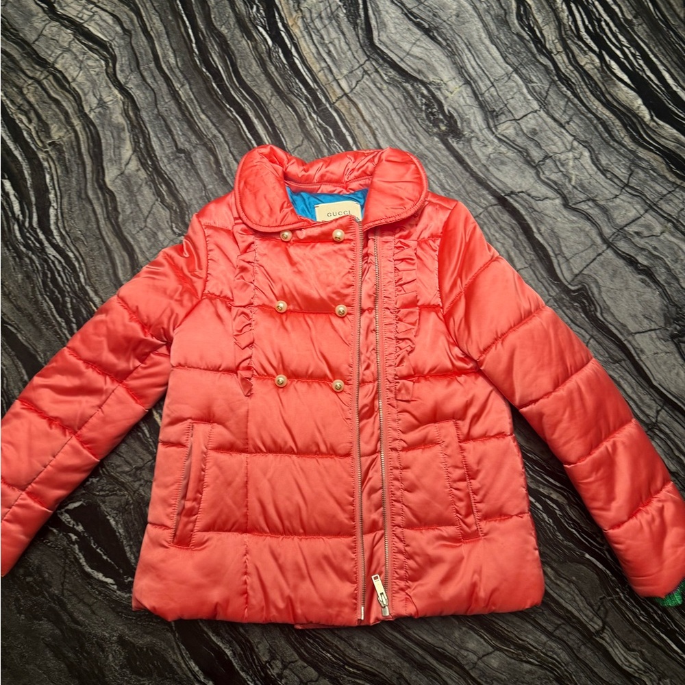 Gucci Kids Hot Pink Puffer Jacket